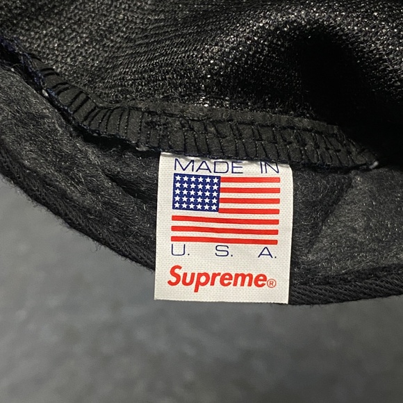 Supreme S/S 2014 Blue Angler Denim Blue Cotton Red Box Logo 5 Panel Hat Caps - Picture 4 of 6